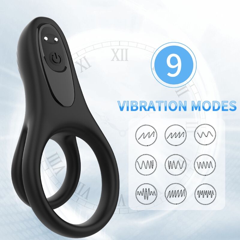 ARMONY dubbelring vibrator i svart