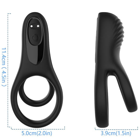 ARMONY dubbelring vibrator i svart