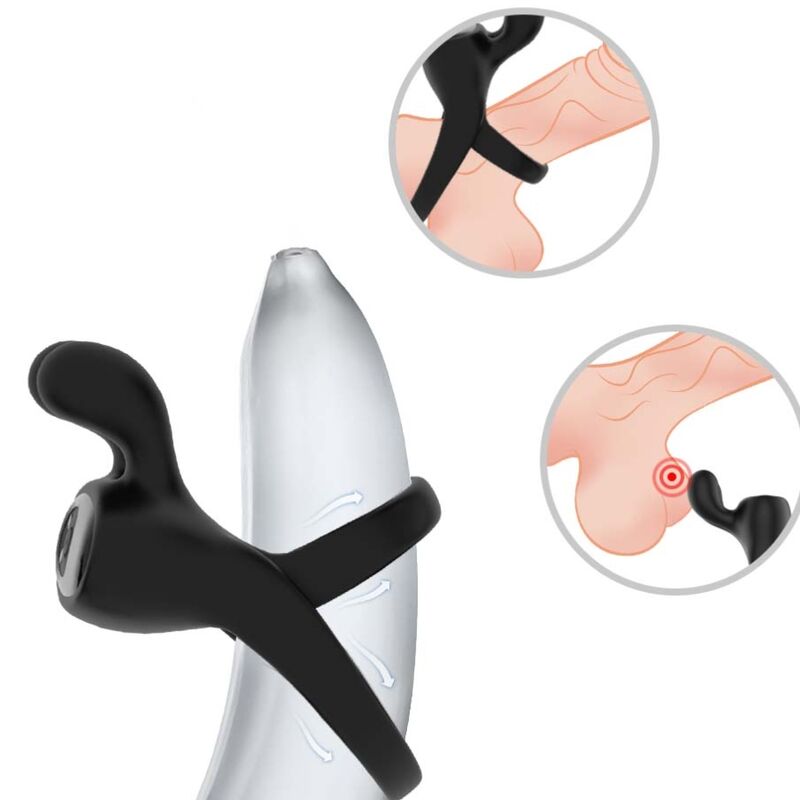ARMONY ring vibrator rabbit black