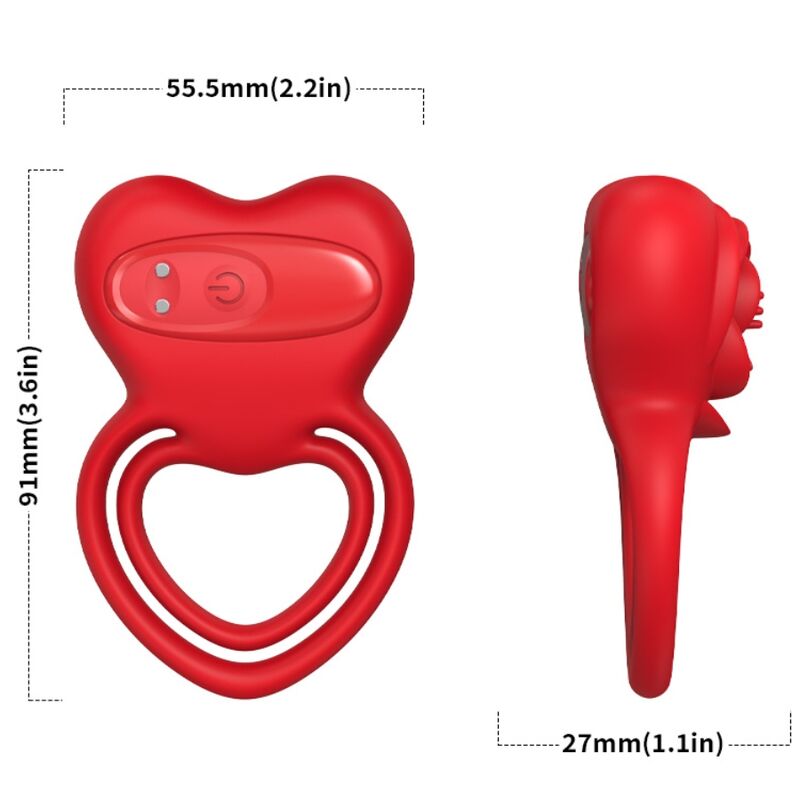 ARMONY ring vibrator i röd färg
