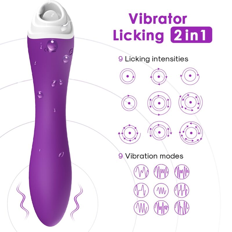 ARMONY - FAIRYLAND LICKING VIBRERANDE KLITORISKT VIBRATOR LILA