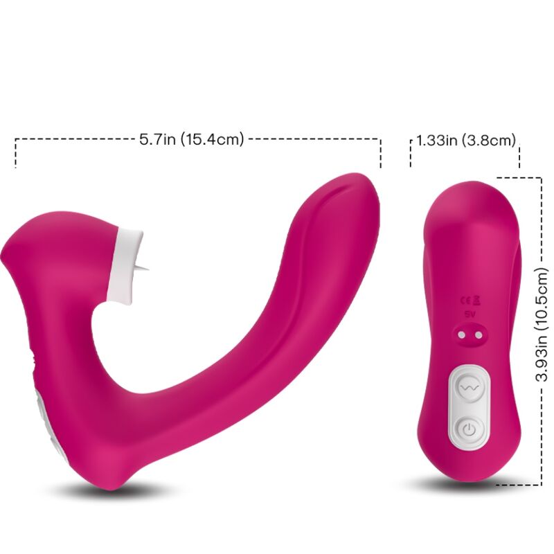 ARMONY - SECRETKISS LICKING VIBRATOR CURVED FUCHSIA