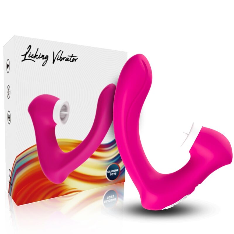 ARMONY - SECRETKISS LICKING VIBRATOR CURVED FUCHSIA