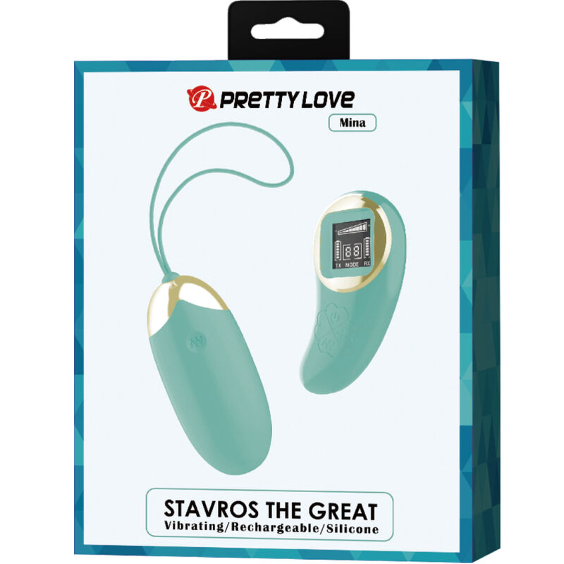 PRETTY LOVE - GRÖNT FJÄRRKONTROLL VIBRERANDE ÄGG MINE