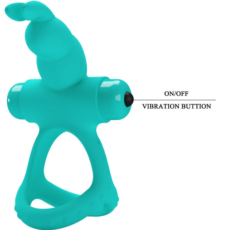 Figgy Green Rabbit Vibrator Ring från Pretty Love