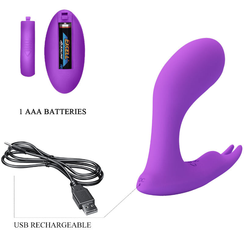Fjärrkontrollsmassager PRETTY LOVE Idabelle i violett