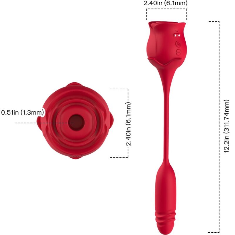 ARMONY - ROSEKNIGHT KLITORISUGARE & VIBRATOR RÖD
