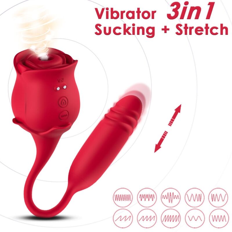 ARMONY - ROSEKNIGHT KLITORISUGARE & VIBRATOR RÖD