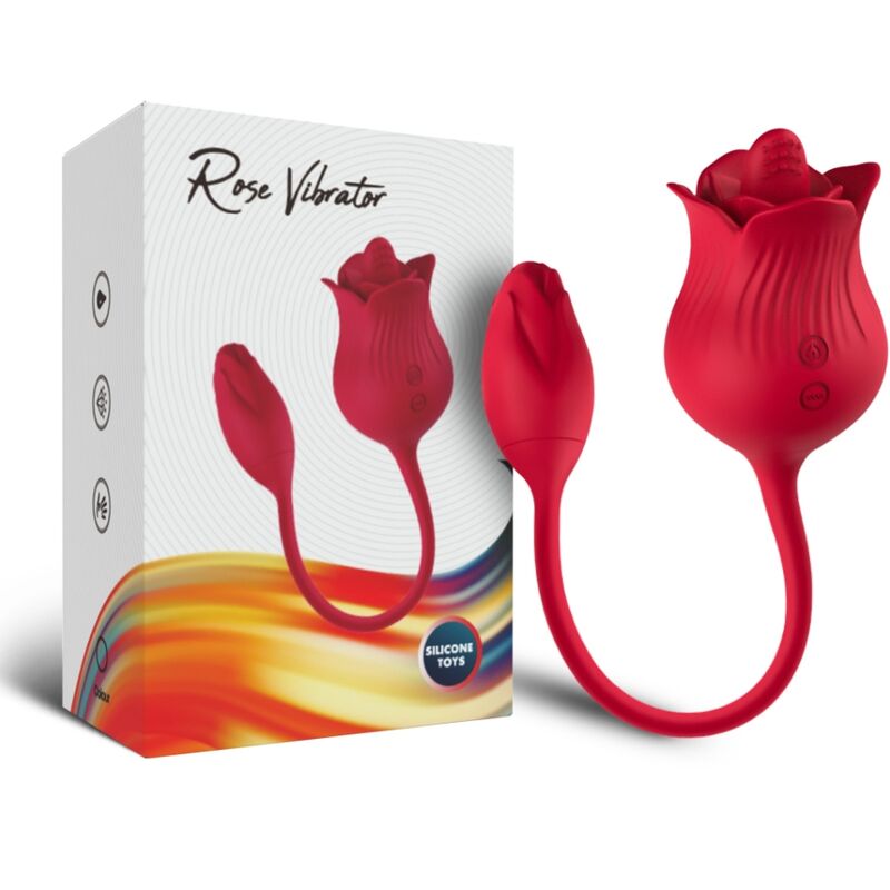 ARMONY - Rosa klitorisstimulator vibrator med svans 10 lägen röd