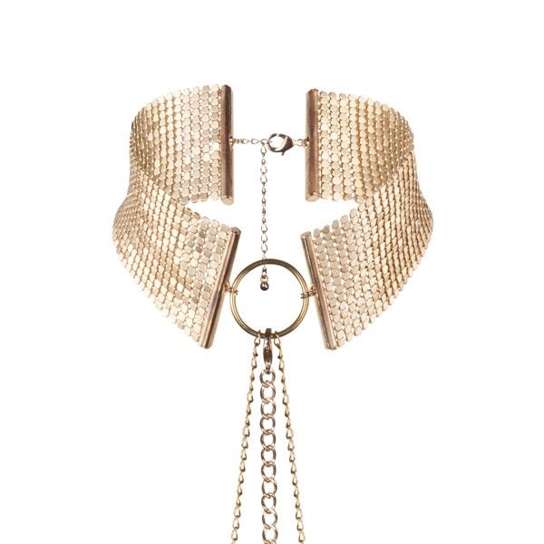 Guld metallisk halsband
