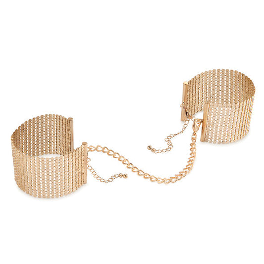 BIJOUX - DÉSIR MÉTALLIQUE GULD METALLNÄT HANDBOJOR