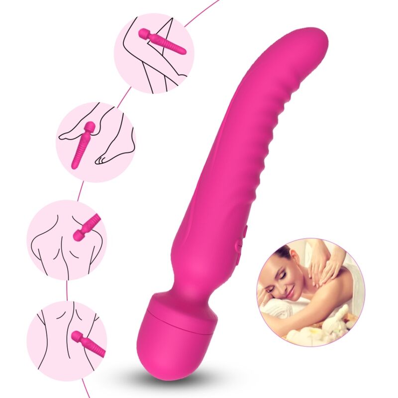 ARMONY MISSION MASSAGER & VIBRATOR HEAT EFFECT FUCHSIA