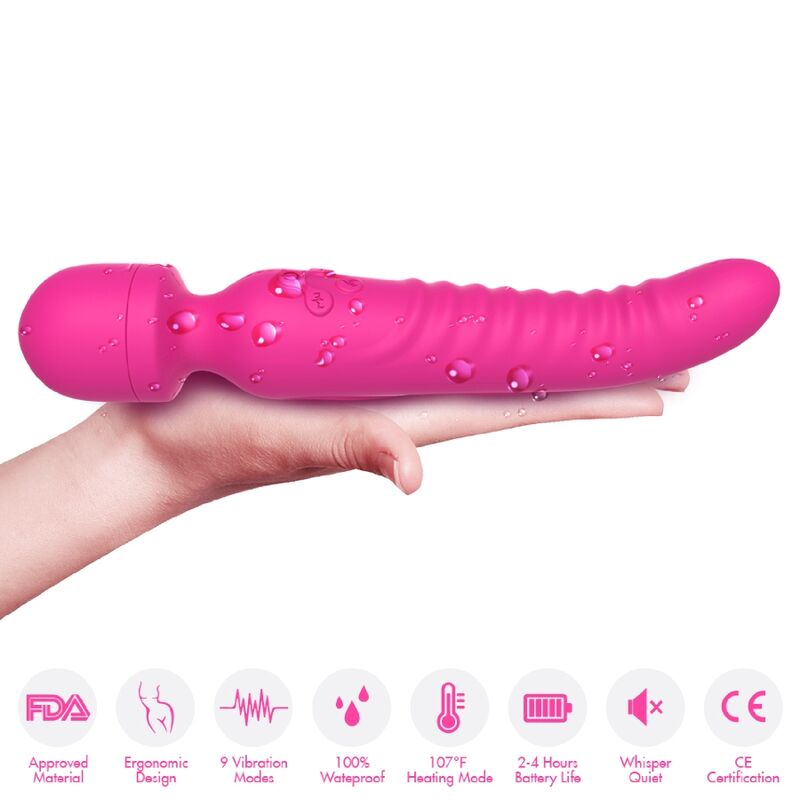 ARMONY MISSION MASSAGER & VIBRATOR HEAT EFFECT FUCHSIA