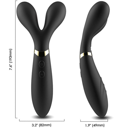 ARMONY Y-WAND massager och vibrator med dubbel huvud i svart