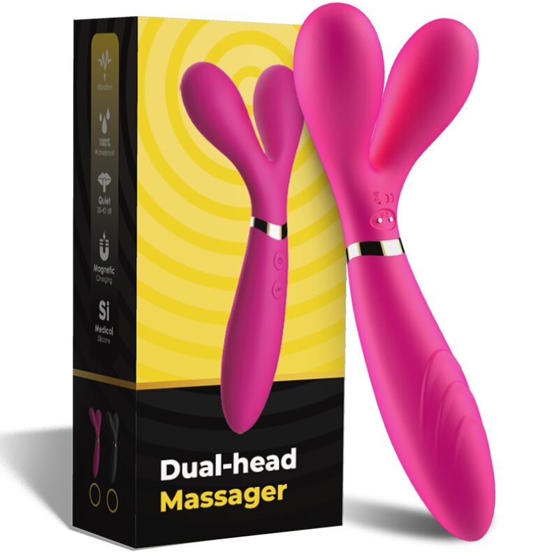ARMONY Y-WAND Massager & Vibrator med dubbel huvud i fuchsia