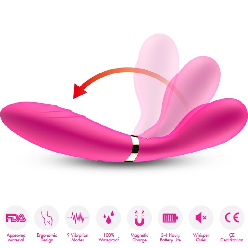 ARMONY Y-WAND Massager & Vibrator med dubbel huvud i fuchsia