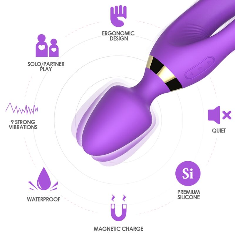 ARMONY massager och vibrator rabbit i lila färg