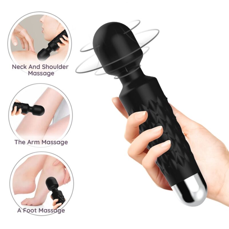ARMONY Postman Massager med flexibel huvud i svart