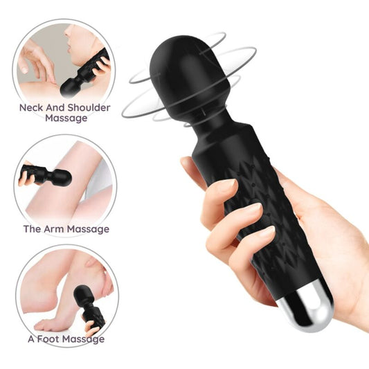 ARMONY Postman Massager med flexibel huvud i svart