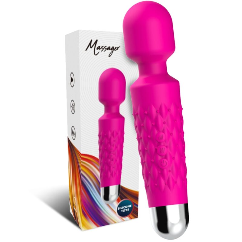 ARMONY Postman Massager och Vibrator med flexibel huvud i fuchsia