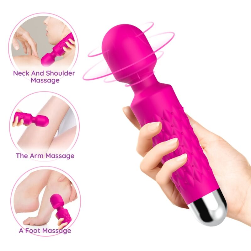ARMONY Postman Massager och Vibrator med flexibel huvud i fuchsia