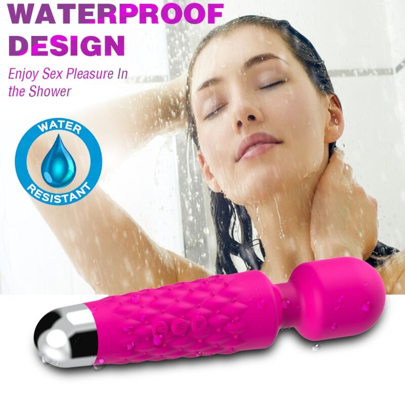 ARMONY Postman Massager och Vibrator med flexibel huvud i fuchsia