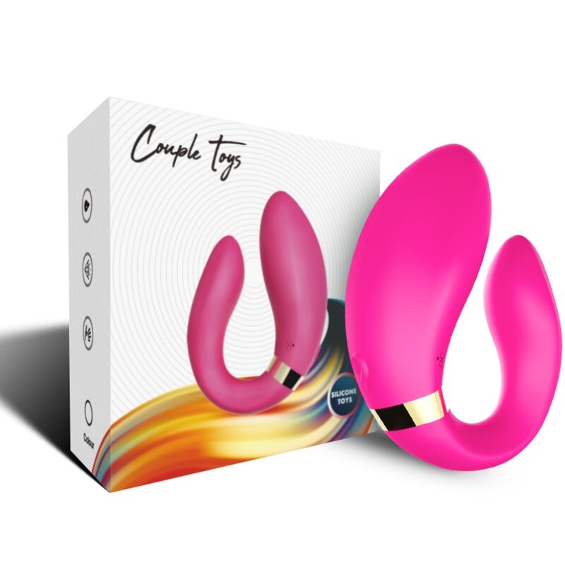 ARMONY Crescent vibrator för par med fjärrkontroll i fuchsia