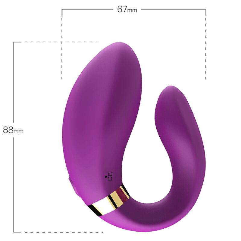 ARMONY Crescent vibrator för par med fjärrkontroll i lila