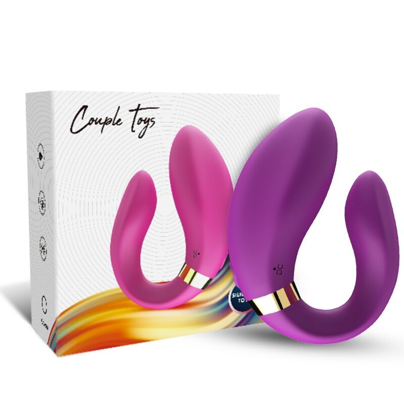 ARMONY Crescent vibrator för par med fjärrkontroll i lila