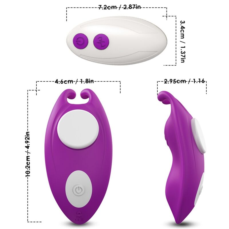 Vibrerande panties från ARMONY i lila med fjärrkontroll