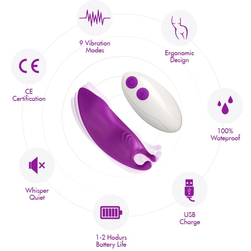 ARMONY Honeybee bärbar vibrator trosor i fuchsia