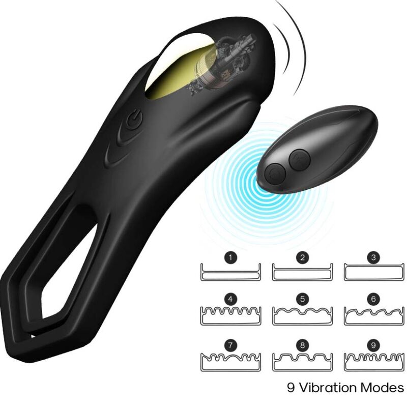 ARMONY Roadster vibrator dubbelring med fjärrkontroll i svart