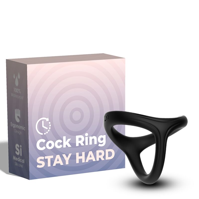 ARMONY TRESOR DOUBLE SILICONE RING BLACK