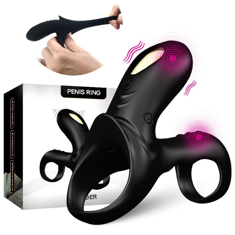 ARMONY Ranger dubbel vibratorring för par i svart