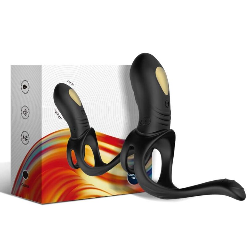 ARMONY - JOY JUMPER RING VIBRATOR FÖR PAR & ANALPLUGG FJÄRRKONTROLL SVART