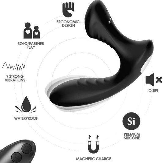 ARMONY - STORM VIBRATOR ANAL PROSTATE & PLUG FJÄRRKONTROLL SVART