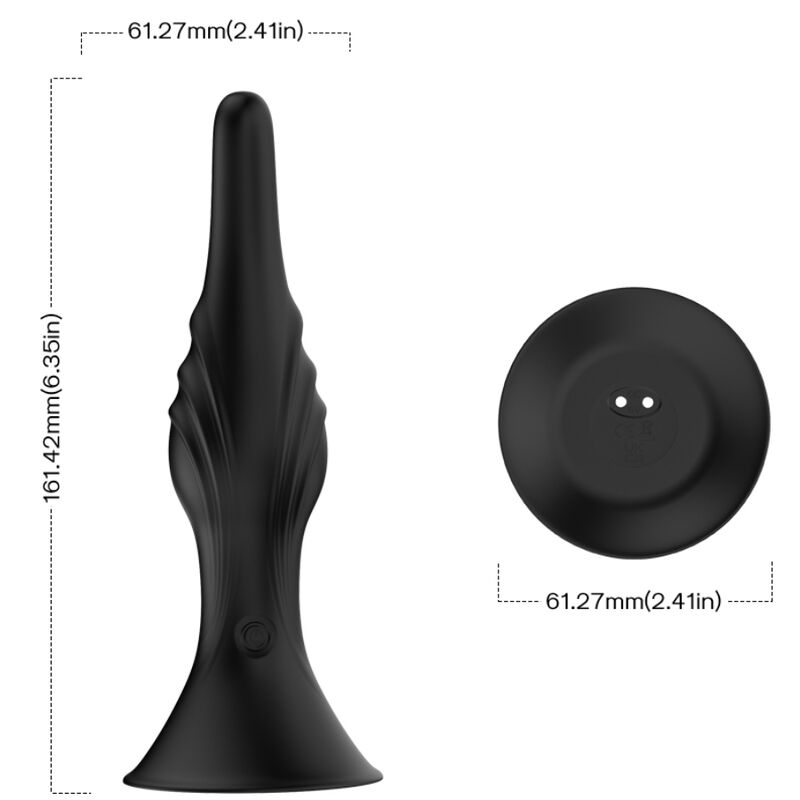 ARMONY - Vibrator och analplugg med fjärrkontroll svart