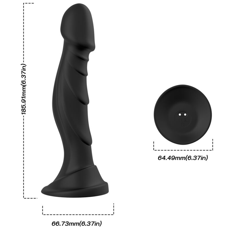 ARMONY dildo vibrator och anal plug med fjärrkontroll i svart