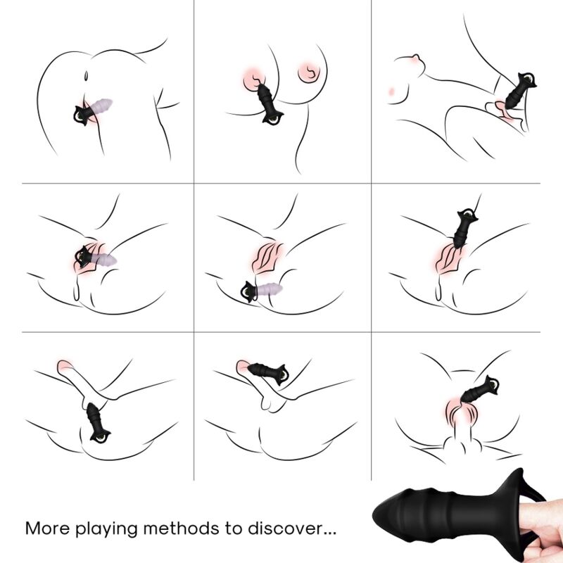 ARMONY - KYLIN FINGER VIBRATOR & ANAL PLUG FJÄRRKONTROLL SVART