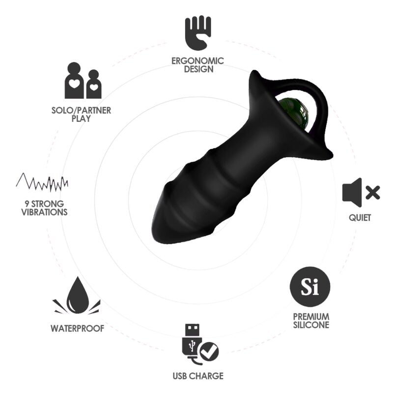 ARMONY - KYLIN FINGER VIBRATOR & ANAL PLUG FJÄRRKONTROLL SVART