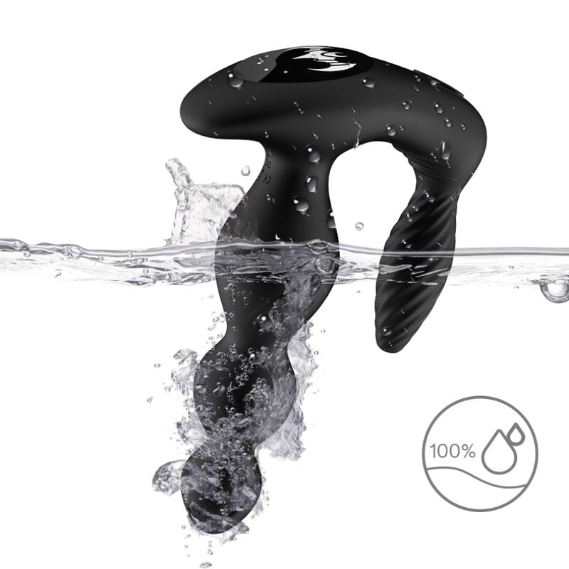 ARMONY - MANFUN VIBRATOR & STIMULATOR ANAL PLUG FJÄRRKONTROLL SVART