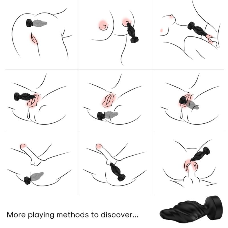 ARMONY - Vibrator & Anal Plug med Fjärrkontroll Svart