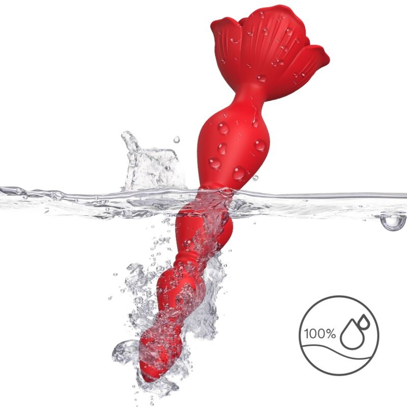 ARMONY - Rosa vibrator Pagoda & analplugg röd