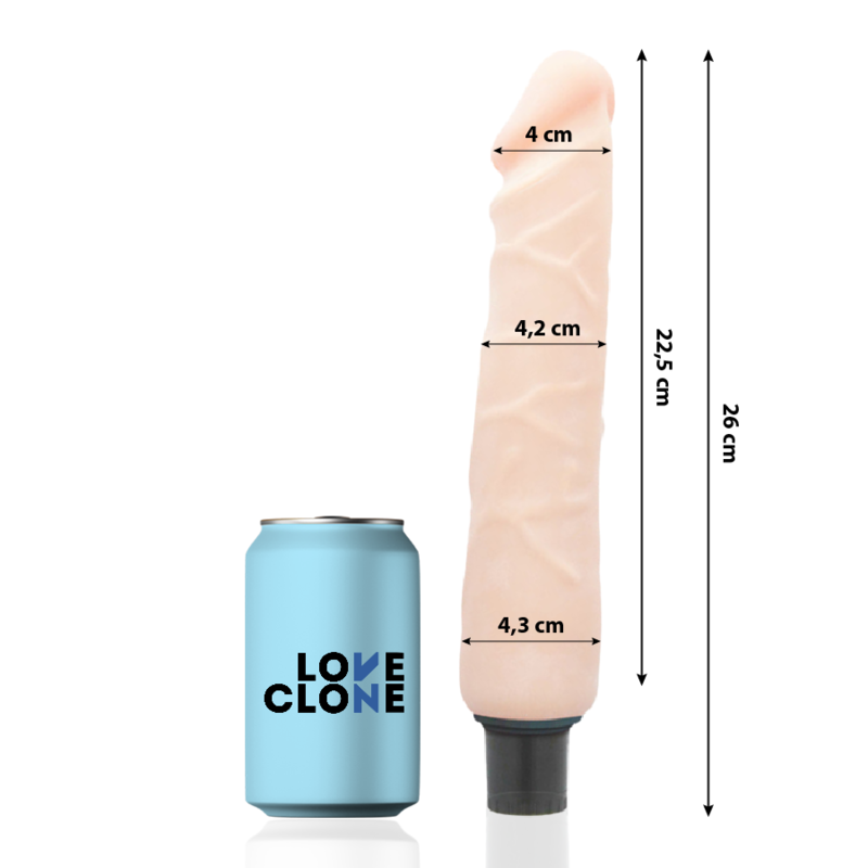 LOVECLONE Jansen självmörjande vibrator 26 cm