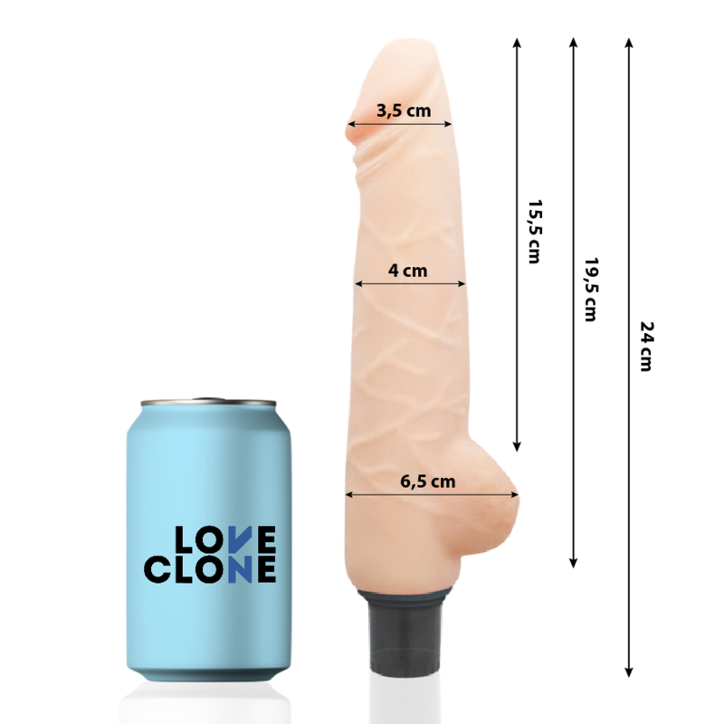 LOVECLONE Harald självmörjande vibrator 24 cm