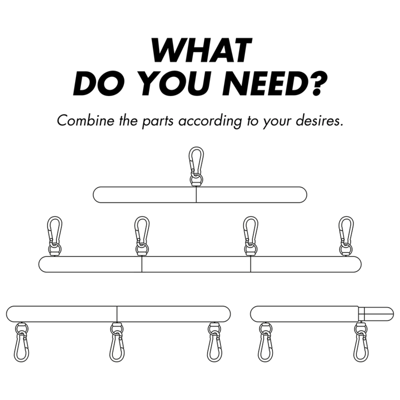 FETISH SUBMISSIVE BONDAGE - JUSTERBAR SEPARATIONSSTAV 4 DELAR