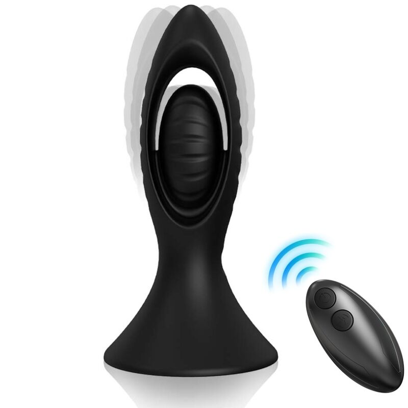 ARMONY - Vibrator och analplugg silikon svart