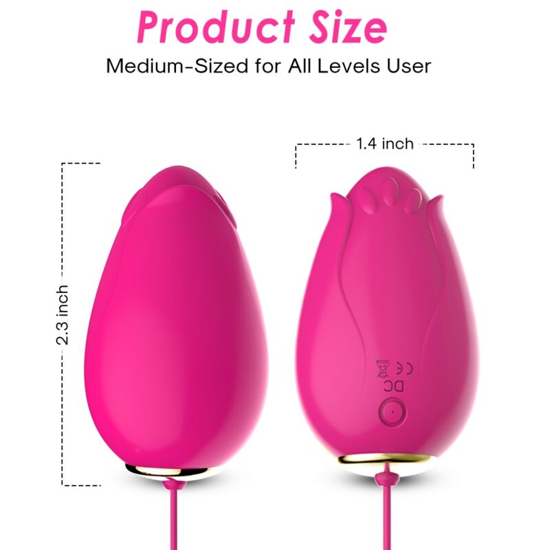 ARMONY Mandala äggvibrator G-punkt med fjärrkontroll i fuchsia