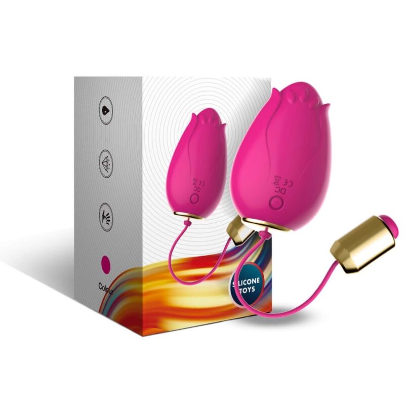 ARMONY Mandala äggvibrator G-punkt med fjärrkontroll i fuchsia