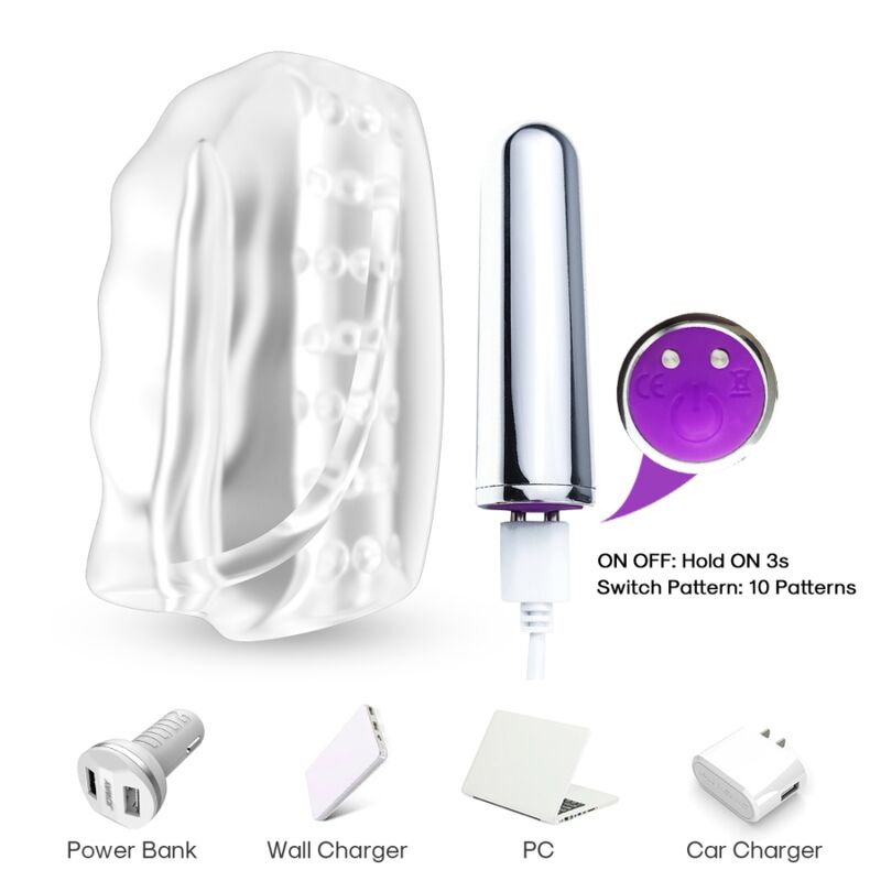 ARMONY Master Masturbator och Vibrator Transparent